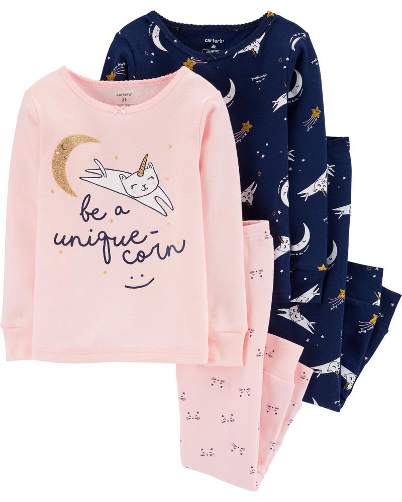NWT Carter/'s Girls Pajamas Unicorns Pegasus rainbows stars you pick size